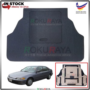 Honda Civic EG SR4 Custom Fit 15mm Rear Bonnet Spare Tyre Tire Tayar Cover Back Hard Board Papan (Carpet Wrapped)